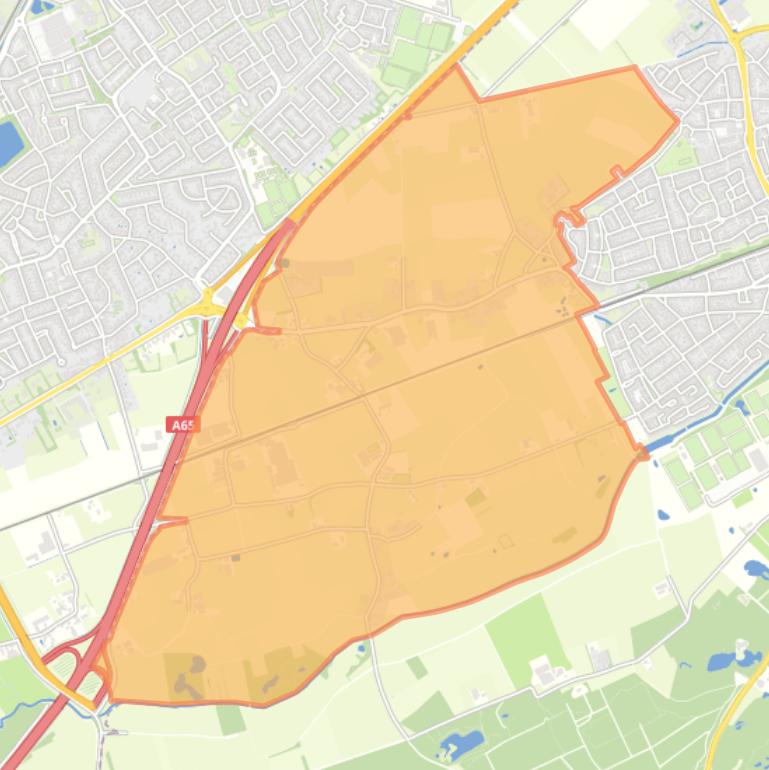 Kaart van de wijk Heukelom.