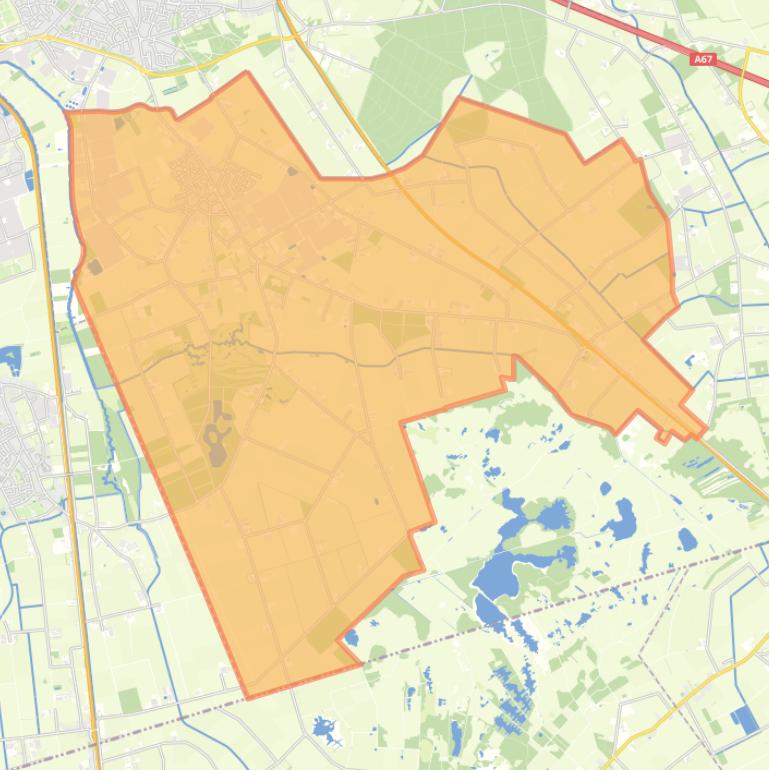 Kaart van de wijk Heusden wonen.