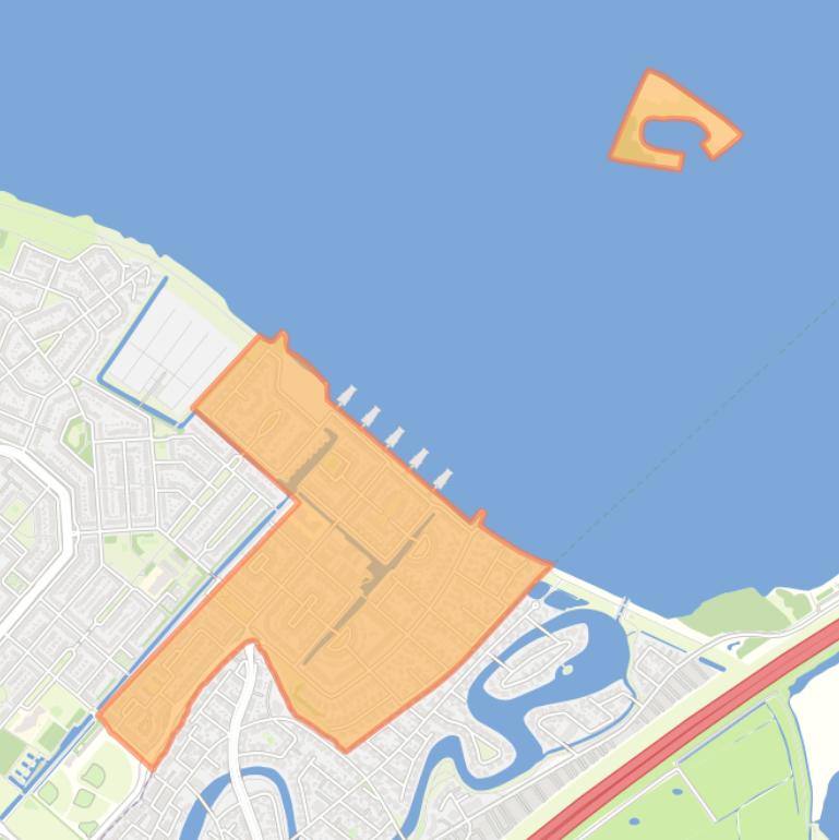 Kaart van de wijk Hogemaat.