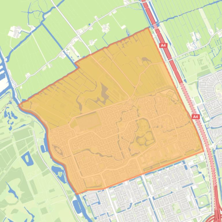 Kaart van de wijk Holy Noord.