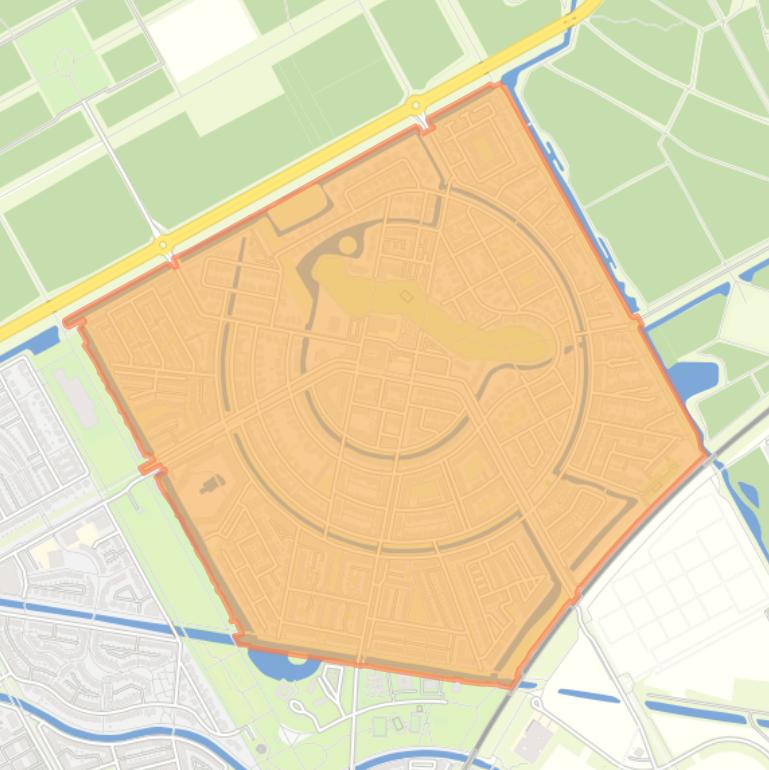 Kaart van de wijk Homeruskwartier.