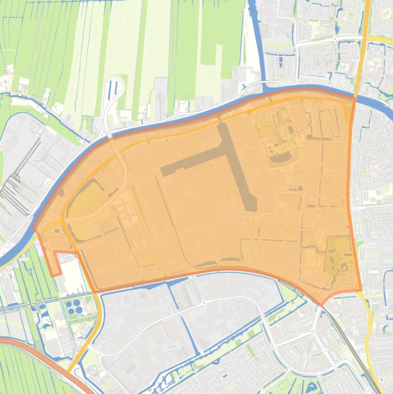 Kaart van de wijk Hoorn.