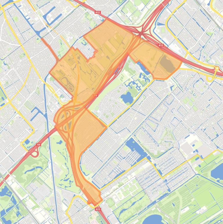 Kaart van de Hoornwijk.