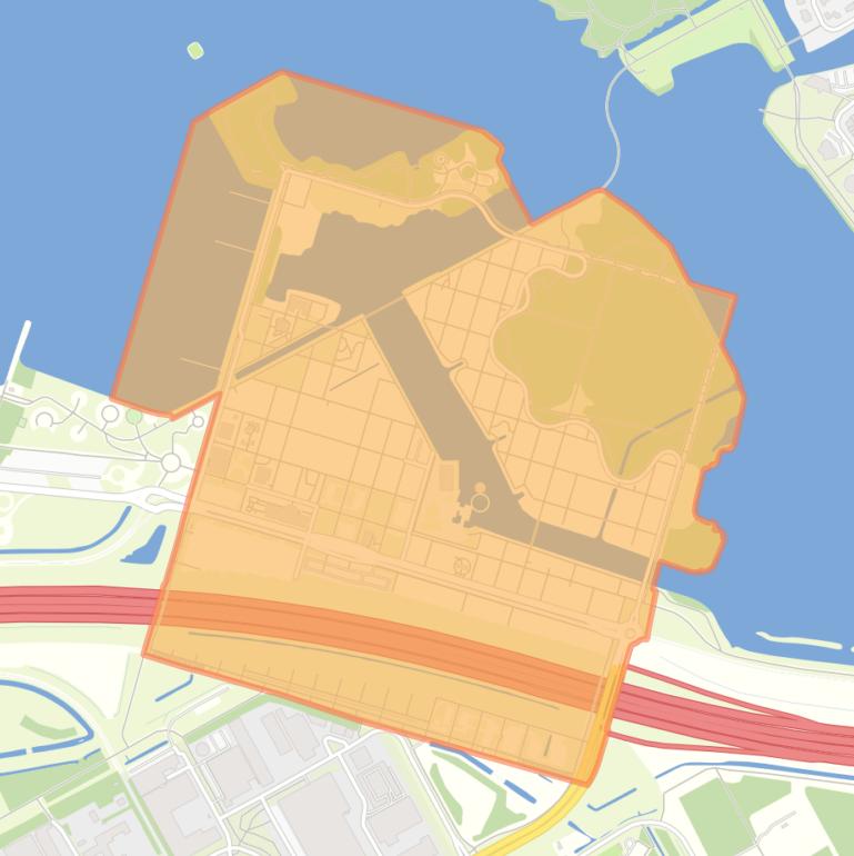 Kaart van de wijk Hortus.