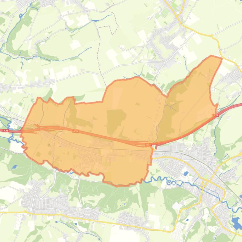 Kaart van de wijk Houthem - Sint Gerlach.