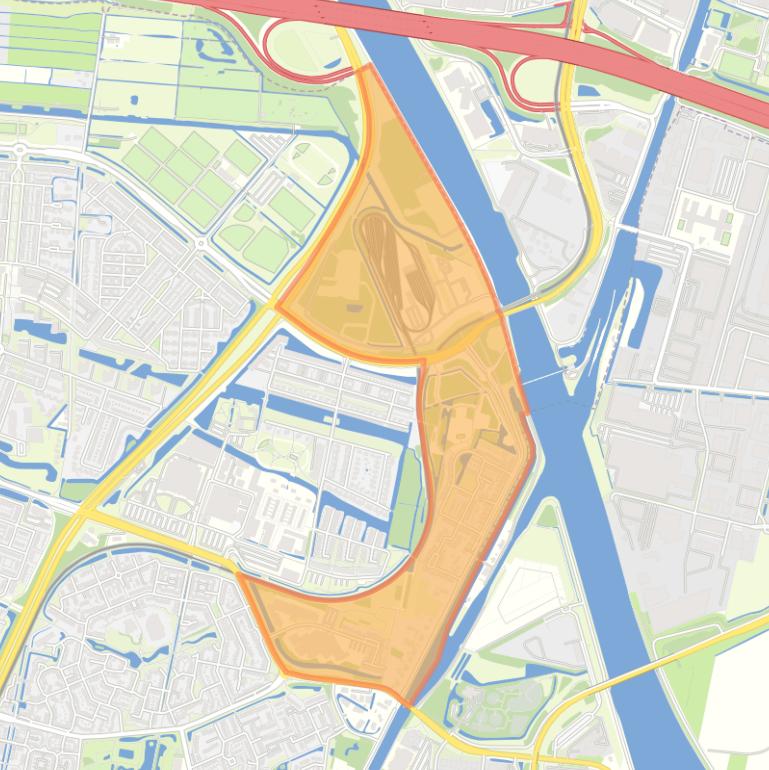 Kaart van de wijk Huis de Geer.