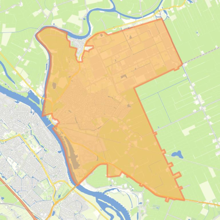 Kaart van de wijk IJsselmuiden.