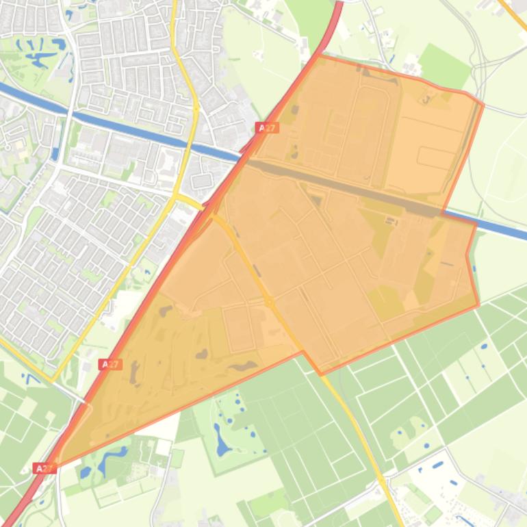 Kaart van de wijk Industrieterrein Zuid.