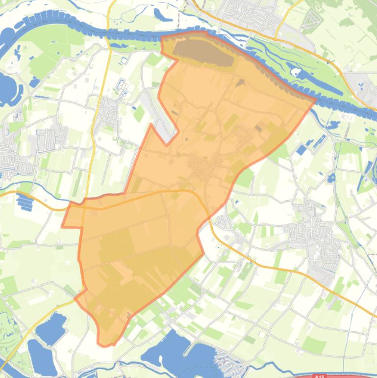 Kaart van de wijk Ingen.