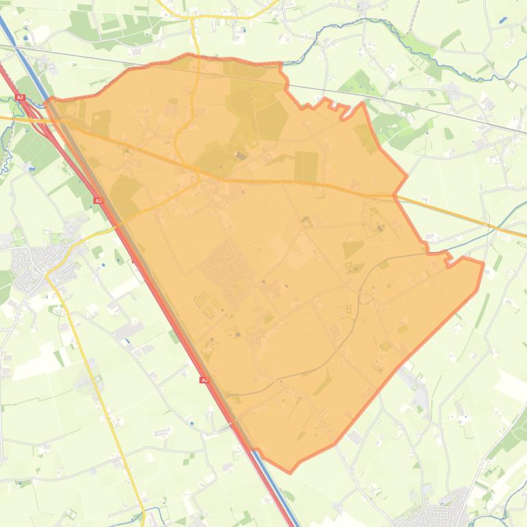 Kaart van de wijk Kelpen-Oler.