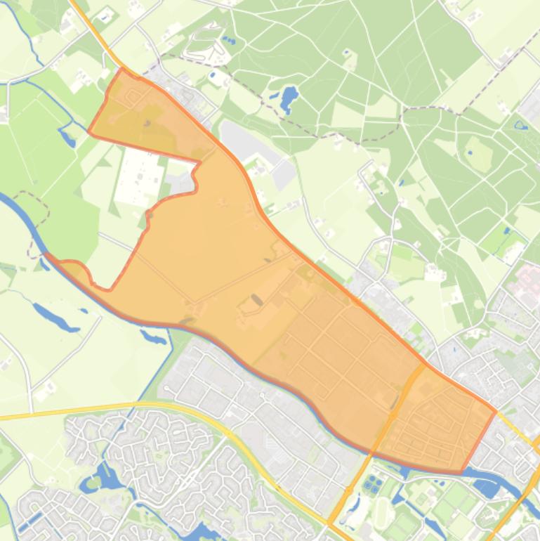 Kaart van de wijk Keppelseweg (bedrijventerrein).