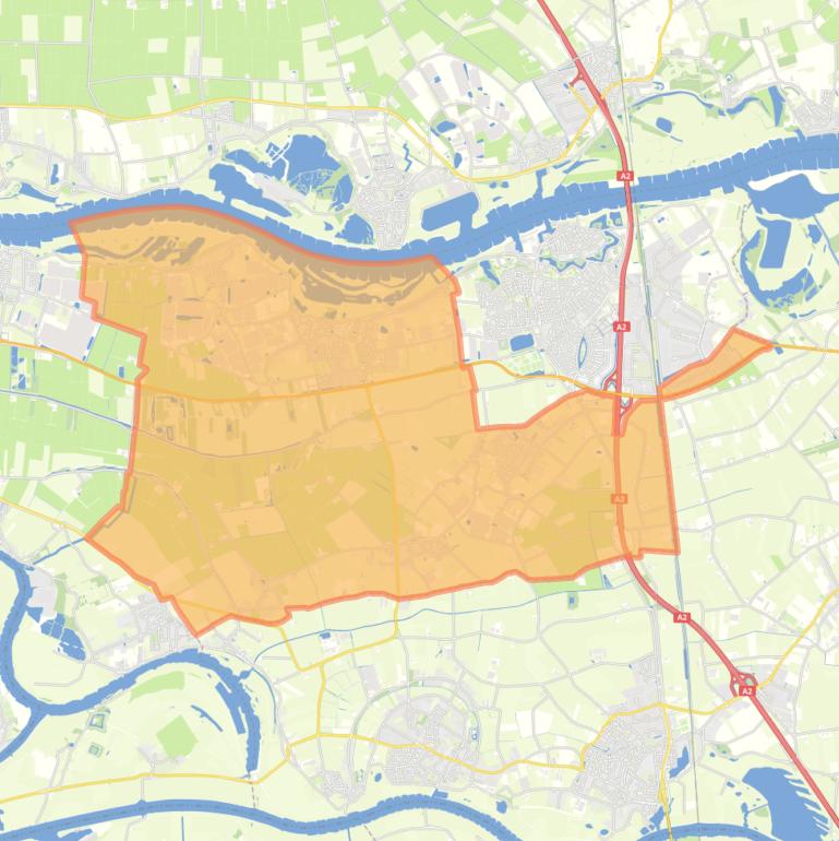 Kaart van de Kerkwijk.