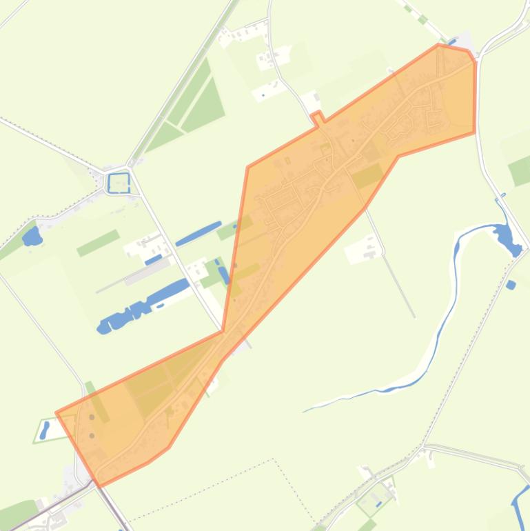 Kaart van de wijk Kern Zuiddorpe.