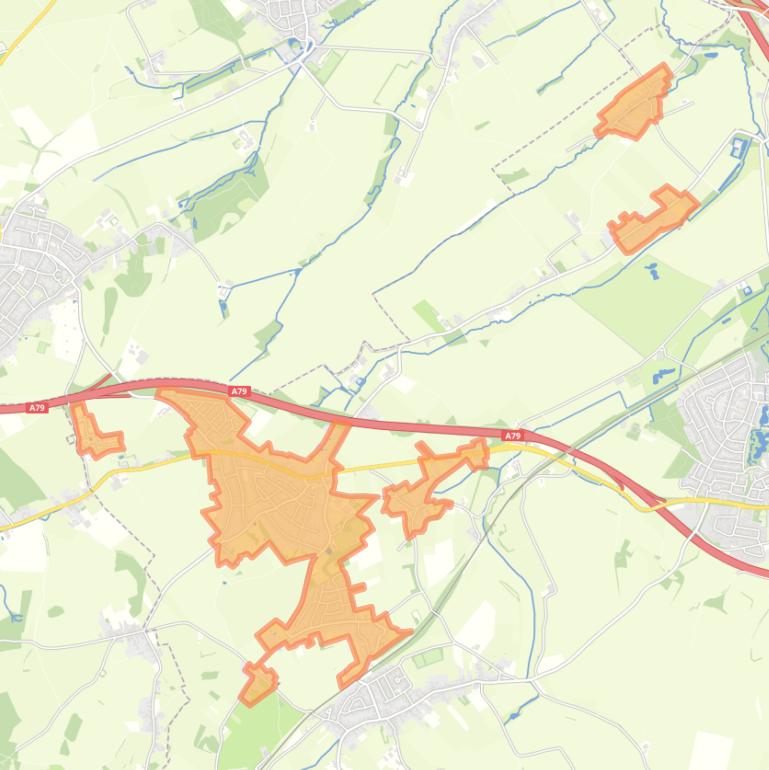 Kaart van de wijk Klimmen.