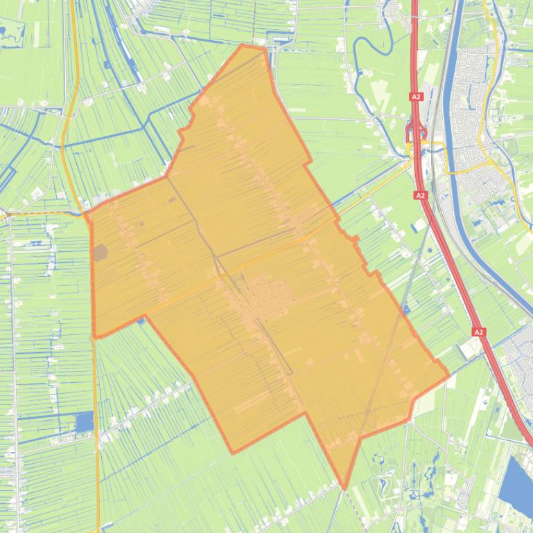 Kaart van de wijk Kockengen.