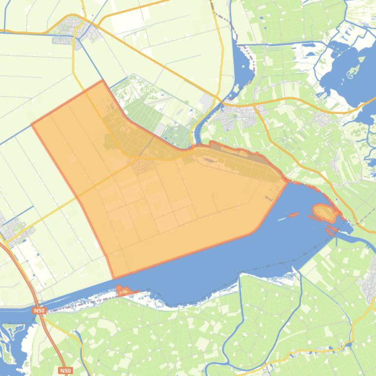 Kaart van de wijk Kraggenburg.