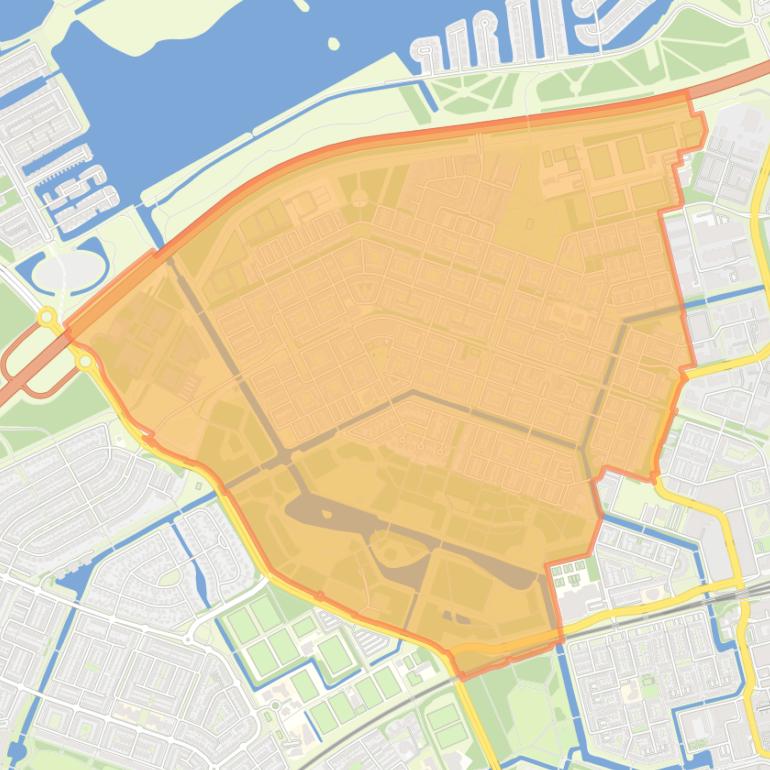 Kaart van de Kruidenwijk.