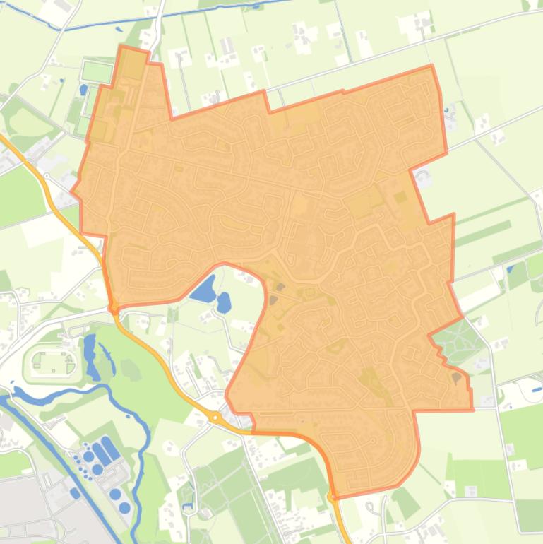 Kaart van de Kruidenwijk.