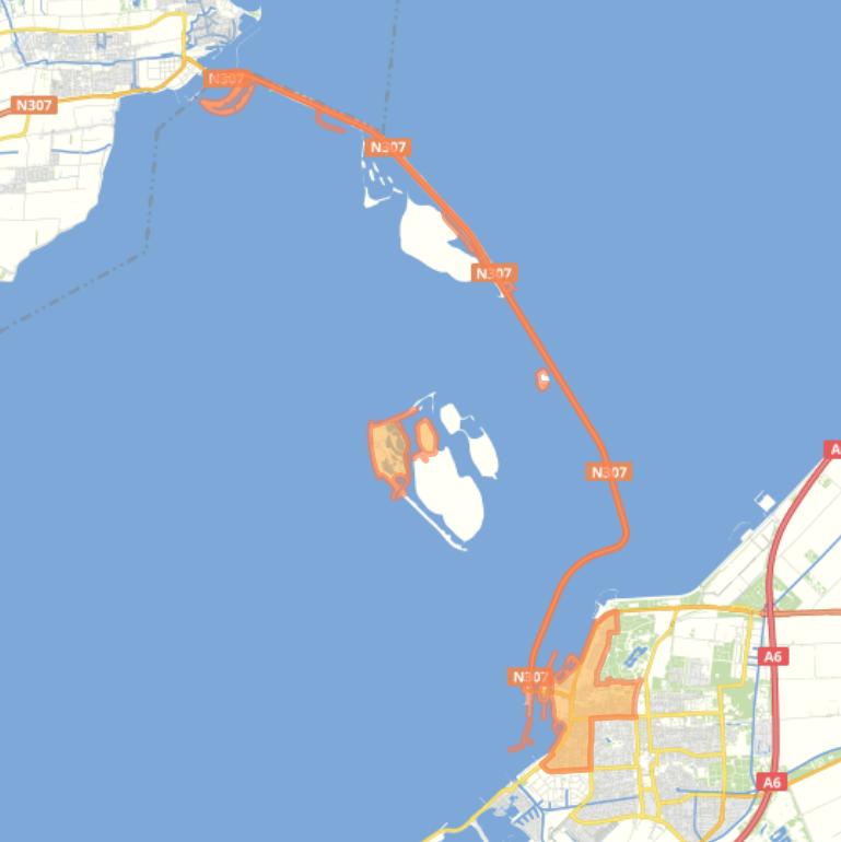 Kaart van de Kustwijk.