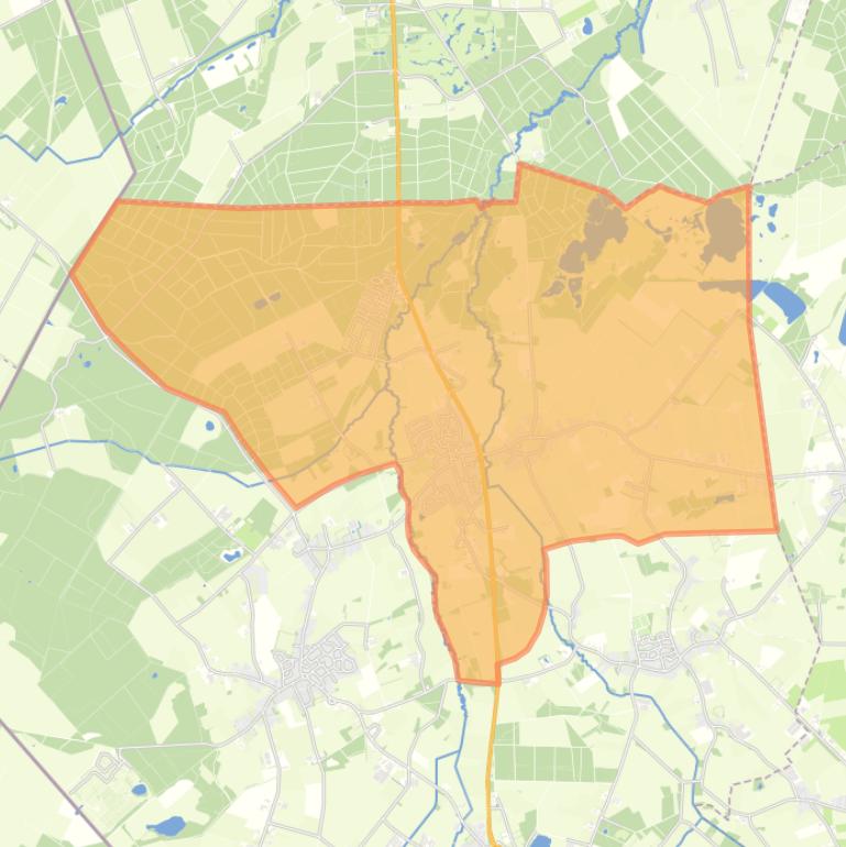 Kaart van de wijk Lage Mierde.