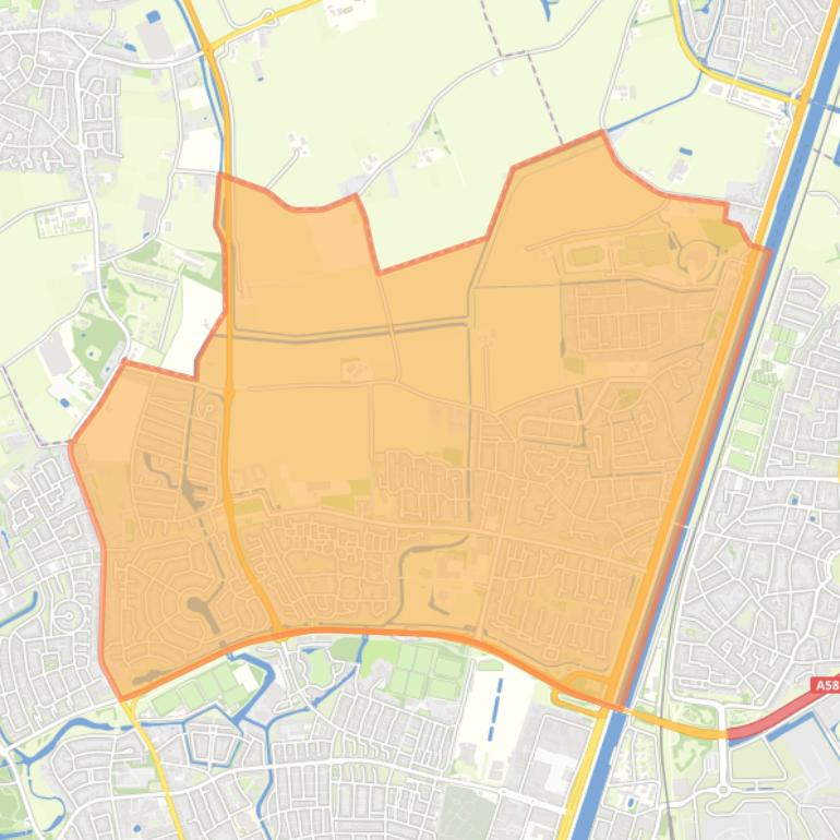 Kaart van de wijk Lammerenburg.