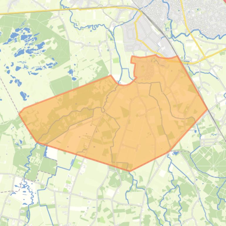 Kaart van de wijk Lennisheuvel.