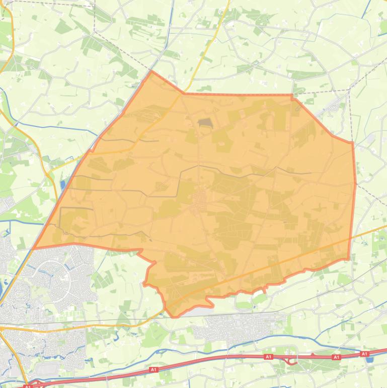 Kaart van de wijk Lettele.