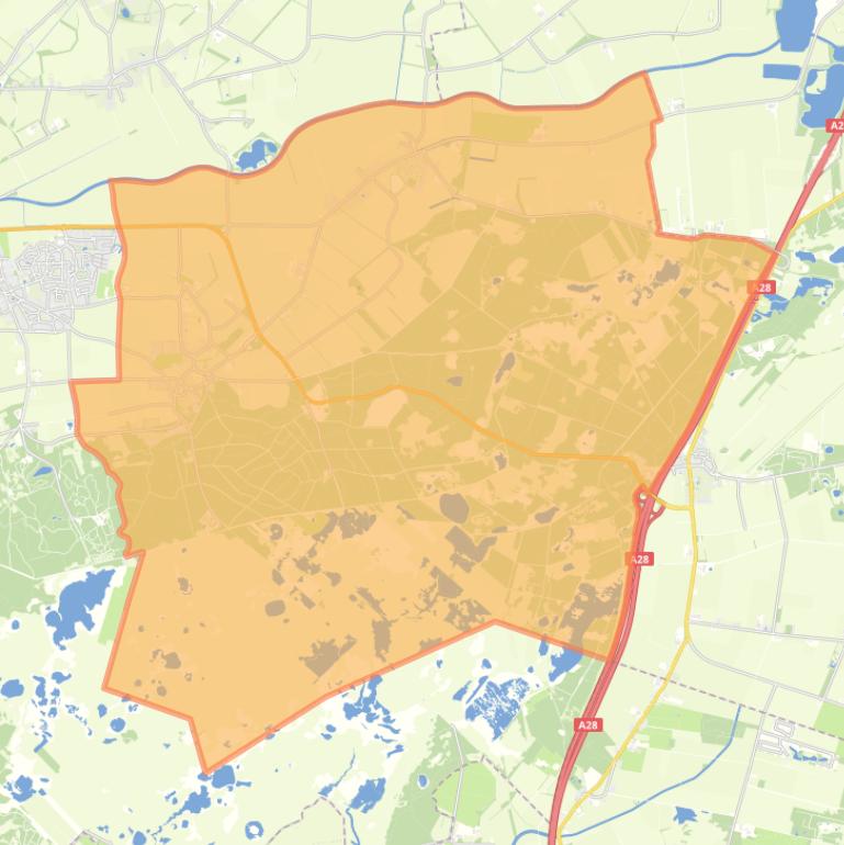 Kaart van de wijk Lhee.