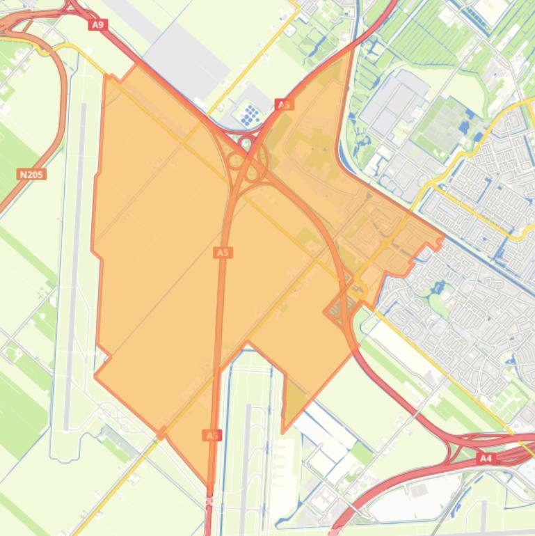 Kaart van de wijk Lijnden / Boesingheliede.