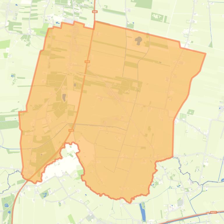 Kaart van de wijk Linde.