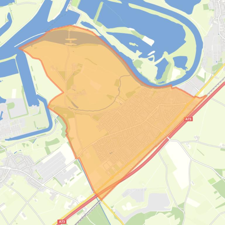 Kaart van de wijk Linne.