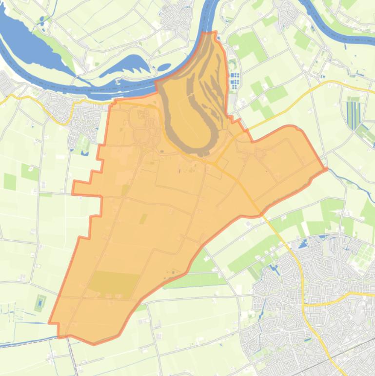 Kaart van de wijk Lithoijen.