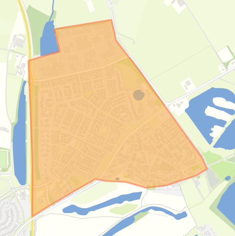 Kaart van de wijk Lobith.