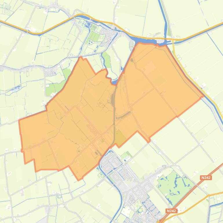 Kaart van de wijk Lutjewinkel.