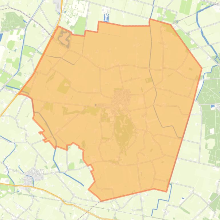 Kaart van de wijk Luttenberg.