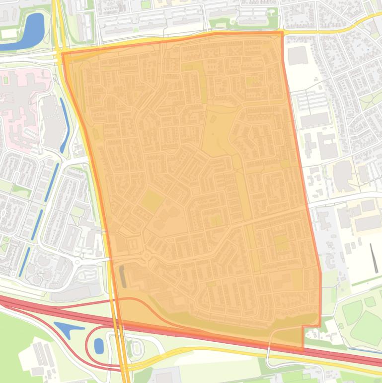 Kaart van de wijk Maandereng.