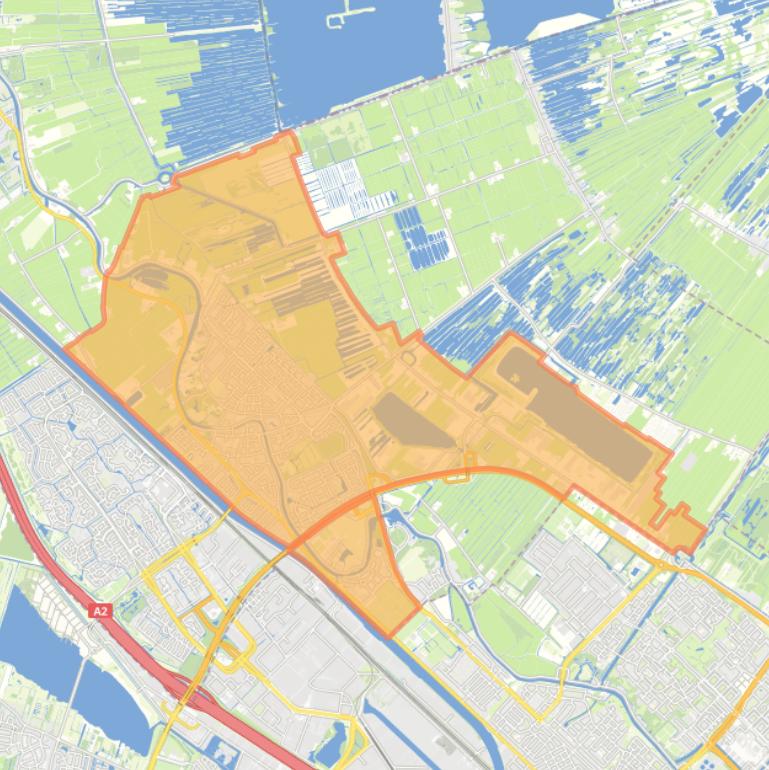 Kaart van de wijk Maarssen.