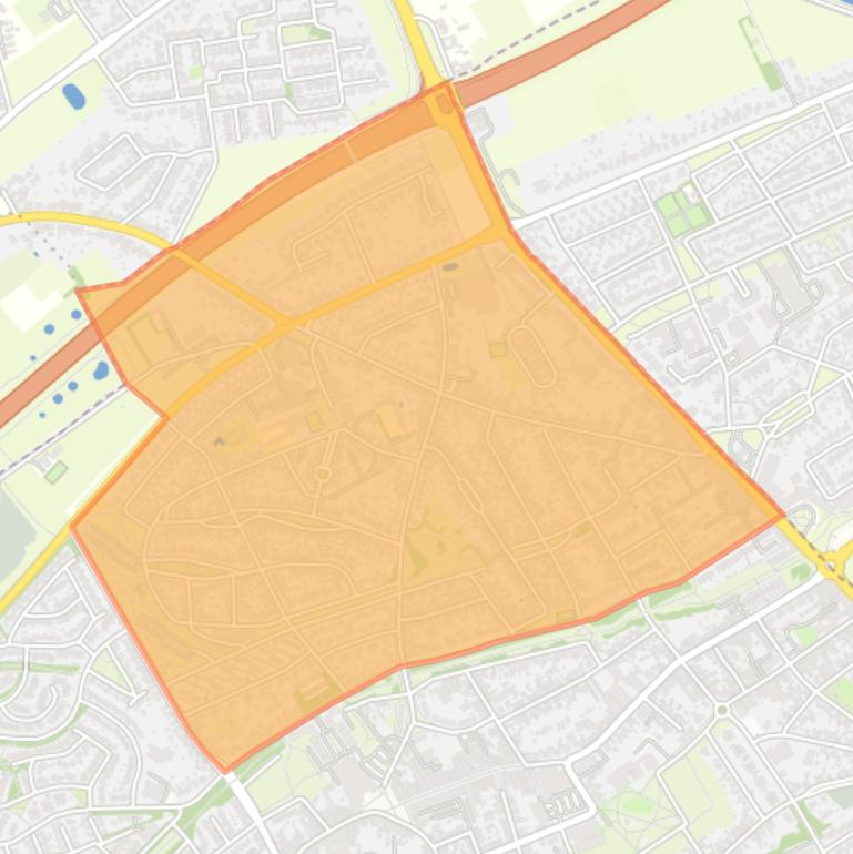 Kaart van de wijk Mariarade.