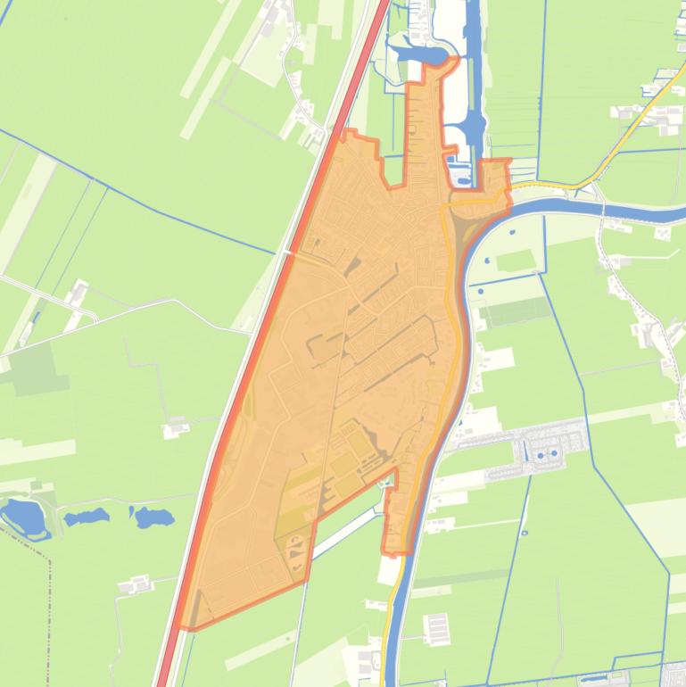 Kaart van de wijk Meerkerk.