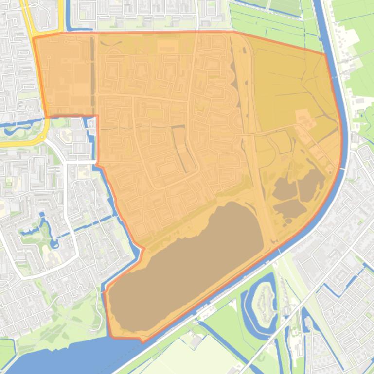 Kaart van de Meerwijk.