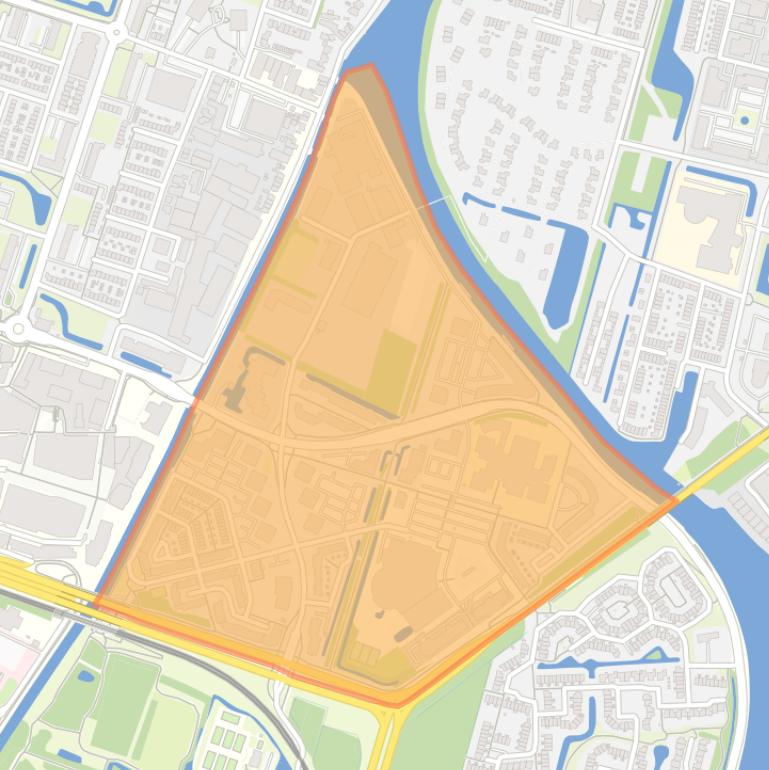 Kaart van de wijk Merwestein.