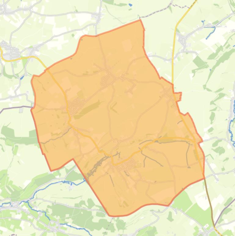 Kaart van de wijk Mheer - Noorbeek.