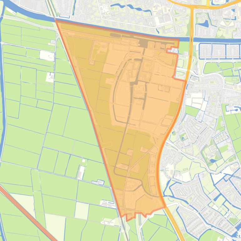 Kaart van de wijk Middelsee.