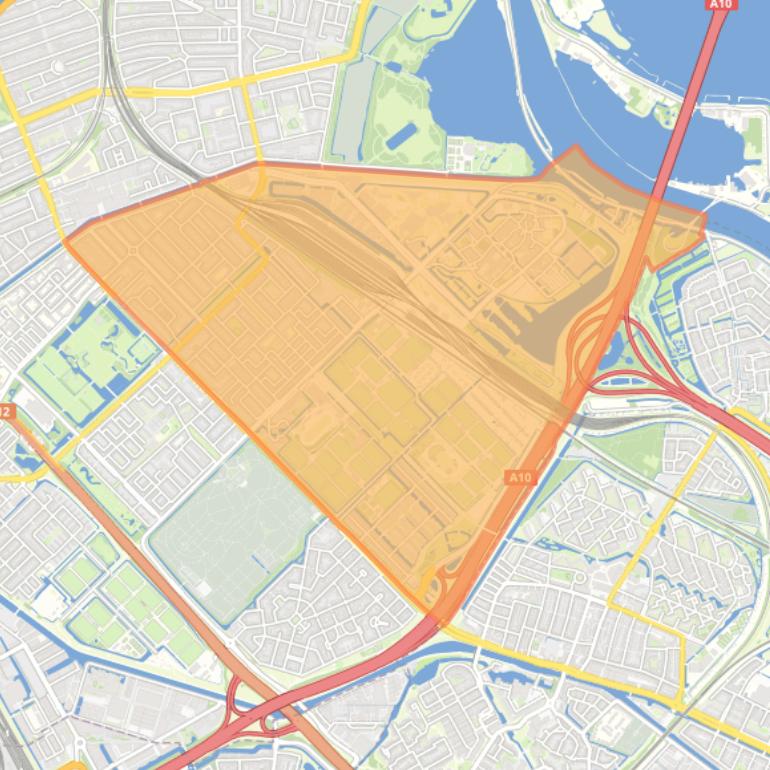 Kaart van de wijk Middenmeer.