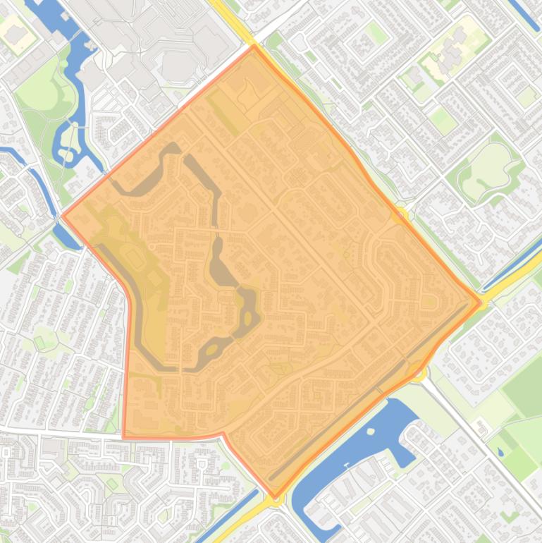 Kaart van de Molenwijk.