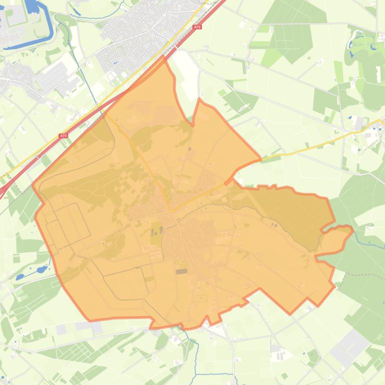 Kaart van de wijk Montfort.