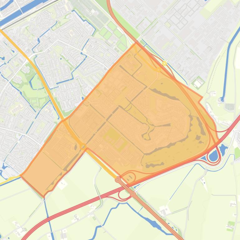 Kaart van de wijk Mortiere.