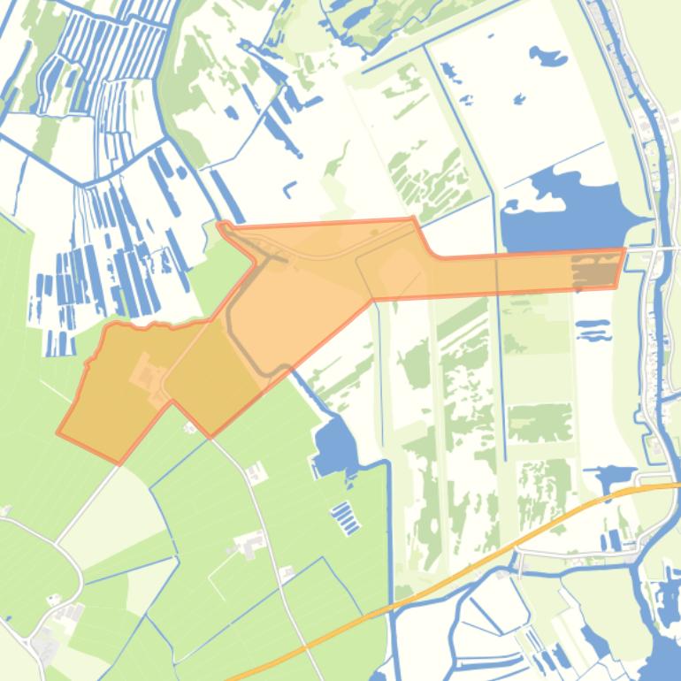 Kaart van de wijk Nederland.