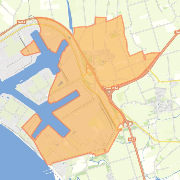 Kaart van de wijk Nieuwdorp.