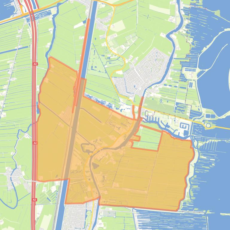 Kaart van de wijk Nieuwersluis.